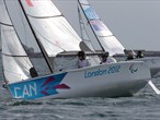 John McRoberts and Stacie Louttit of Canada compete in Weymouth and Portland