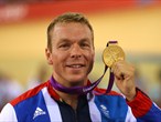 Sir Chris Hoy of Great Britain claims another Olympic gold