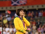 Gold medallist Anna Meares finds the Victory Ceremony emotional