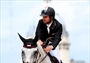 Ahmad Saber Hamcho of Syrian Arab Republic negotiations the Jumping course