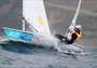 Tom Slingsby of Australia competes in the men's Laser Sailing
