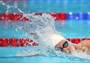 Katie Ledecky of the USA competes in the women's 800m Freestyle heats