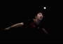 Jun Mizutani of Japan competes during Men's Team Table Tennis 