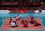 China take on Egypt in the men's Sitting Volleyball