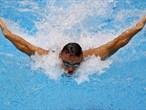 Dzmitry Salei of Belarus competes in the men's 200m Individual Medley - SM13 heats 