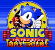 Sonic the Hedgehog: Triple Trouble Game: Title Screenshot