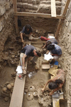 Archaeologists mapping their finds at Pachacamac, Peru, an indigenous town occupied from 
[Credit: Martin Mejia/AP]