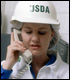 Photo of USDA inspector