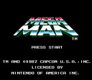 Mega Man Game: Title Screenshot