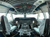 Jon Brack shot this panoramic view of the pilots' and flight engineer's stations on NASA's Shuttle Carrier Aircraft for National Geographic.