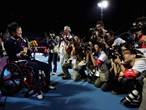 Shingo Kunieda of Japan takes gold in the the men's Wheelchair Tennis