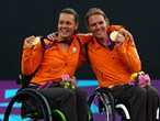 Netherlands gold in the women's Tennis Doubles gold medal match 