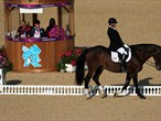 Richter Scale ridden by Jonathan Wentz of USA compete in the Dressage