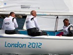 Keeping a watchful eye during the Three-Person Keelboat (Sonar)