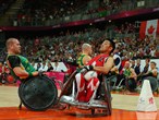 Australia take on Canada in the Wheelchair Rugby gold medal match
