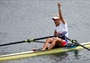 Miroslava Knapkova of Czech Republic celebrates winning gold