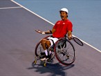Shingo Kunieda of Japan takes gold in the Wheelchair Tennis