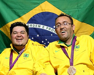 Dirceu Jose Pinto and Eliseu do Santos of Brazil