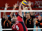 Germany take on Russia in the men's Sitting Volleyball bronze medal match 
