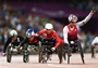Tatyana McFadden of the United States takes gold in the T54 1500m