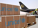 UPS - UNICEF relief flight to West Africa