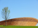 Velodrome exterior from the Olympic parklands