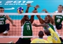 Brazil defend at the net