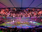 Fireworks light up the Stadium at the Closing Ceremony 