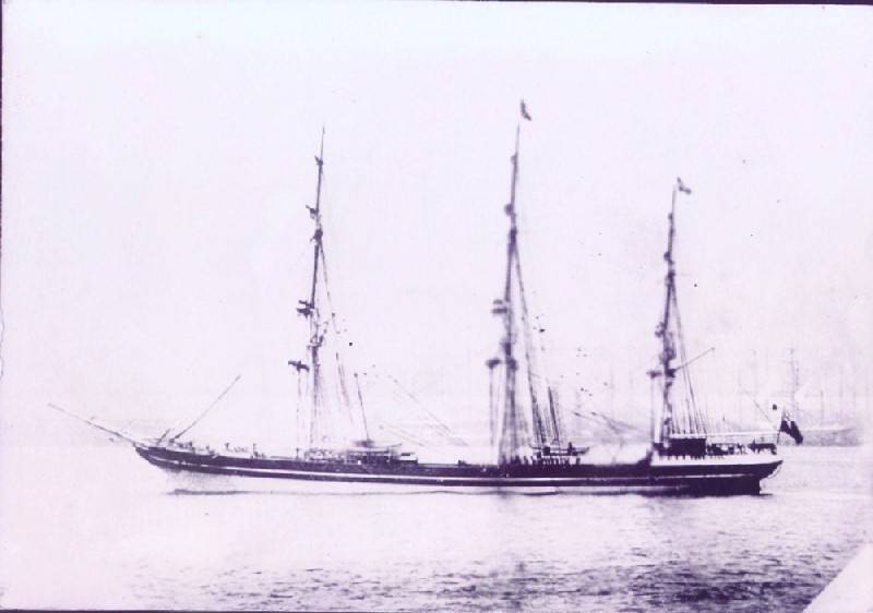 Whitehaven ship Moresby, photo published with permission of Dungarvan Museum