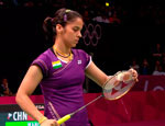 Badminton Singles Bronze For Nehwal
