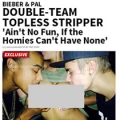 Foto de Justin Bieber com stripper envolve cantor no 'seio' de nova polémica