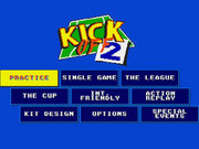 Kick Off 2, the main menu