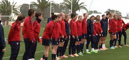 Studio 90  U S  WNT Finishes Algarve Cup Group Play vs  Denmark Thumbnail