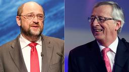Europawahl-Spitzenkandidaten Martin Schulz und Jean-Claude Juncker (Bildquelle: AP, DPA / Reuters)