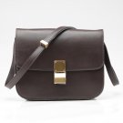 Celine Bags Clasp Classic Box Medium Dark Brown Luxury Hottest S