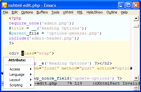 In XHTML part