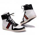 Gucci Gg High Leather Shoes Black White