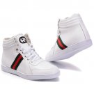 Gucci Gg High Leather Shoes White White