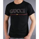 Men Gucci T Shirt Black Bold Logo
