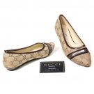 Gucci Women Low Heeled Shoes Flat Chestnut Brown