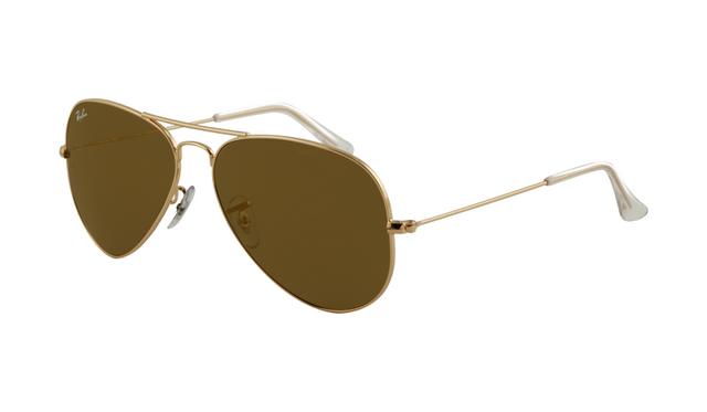 Ray Ban RB3025 Aviator Sunglasses Gold Frame Crystal Gold Mirror