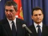 Lambrinidis and eli address reporters in Belgrade (Tanjug)