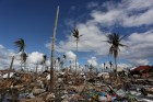 scene of devasation following tsunami