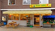 Der Dorfladen in Ochtrup-Welbergen: Blick von der gegenüberliegenden Straßenseite