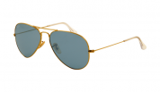Ray Ban RB3025 Aviator Sunglasses Gold Frame Crystal Blue Lens