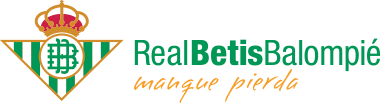 Escudo del Real Betis Balompié con el lema manquepierda