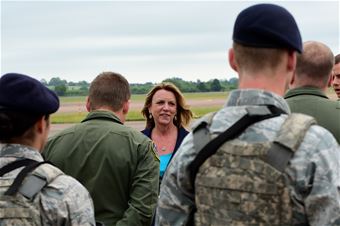 Secretary of the Air Force visits RAF Fairford