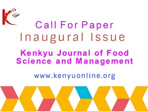 Kenkyu Journal of Food Science and Management