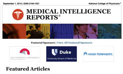 Medical Intelligence Reports - journal