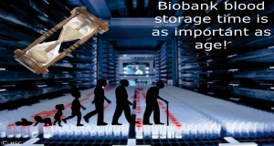 Biobank blood storage time is as important as age